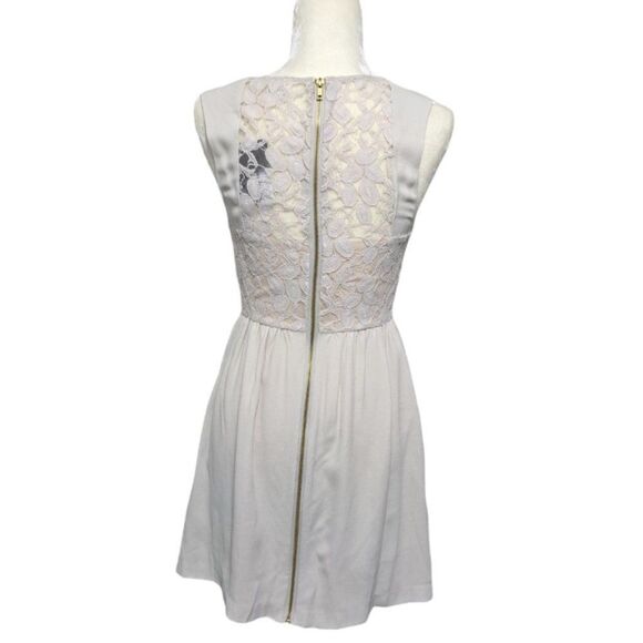 Urban Outfitters Cooperative Square Neck Lace Sleeveless Dress With Pockets Sz 2 - Picture 2 of 7